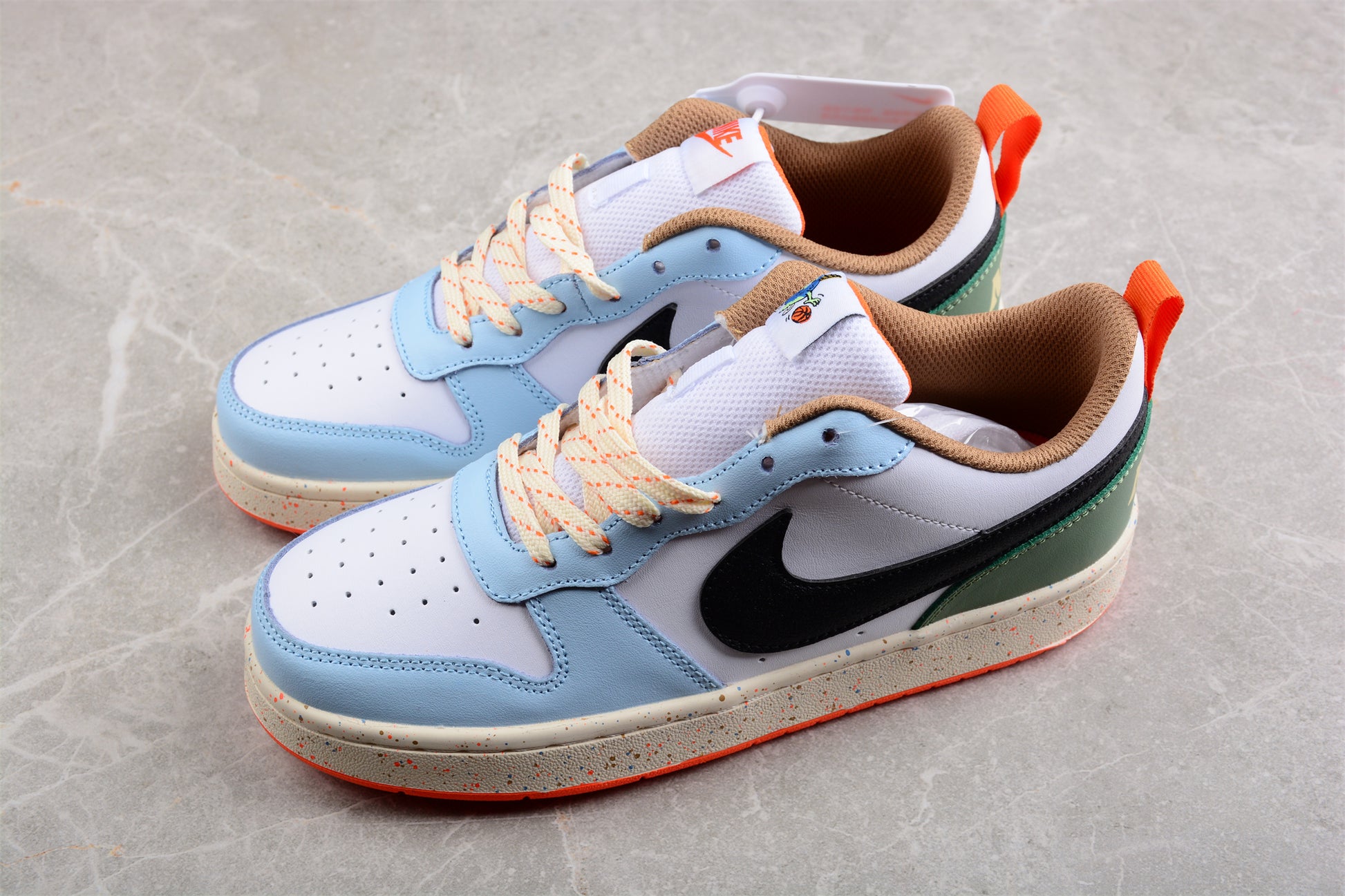 Nike Court Borough Low 2 GS "White Alabaster Speckled"