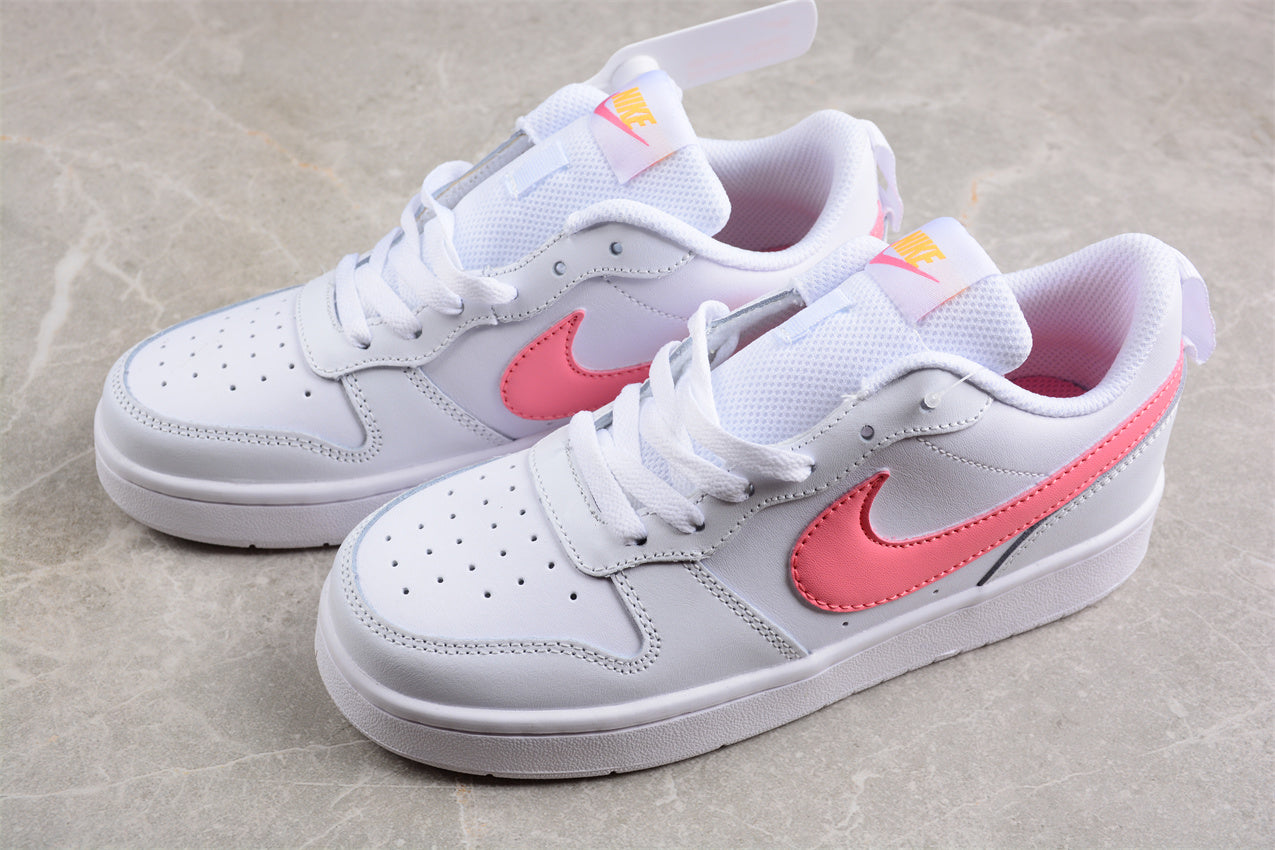 Nike Court Borough Low 2 GS "White Coral Laser Orange"
