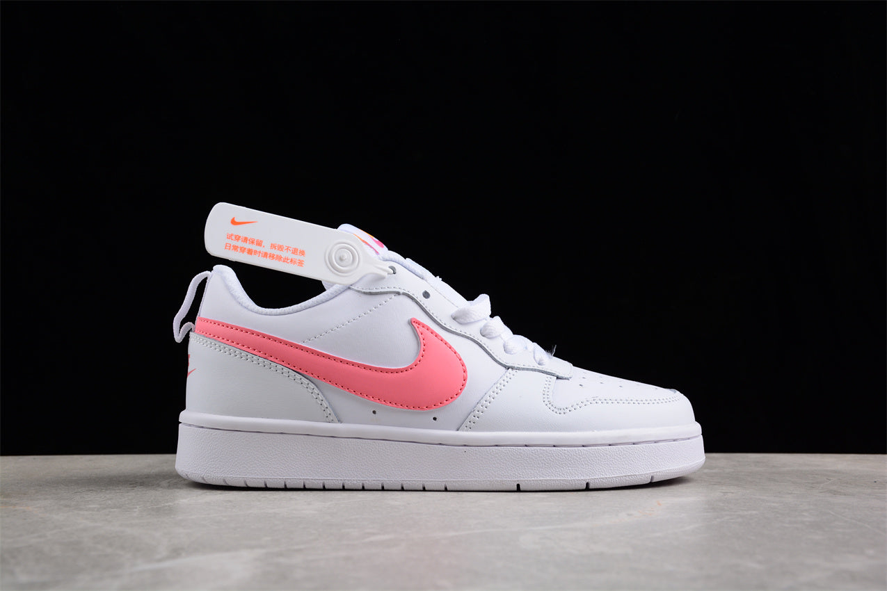 Nike Court Borough Low 2 GS "White Coral Laser Orange"