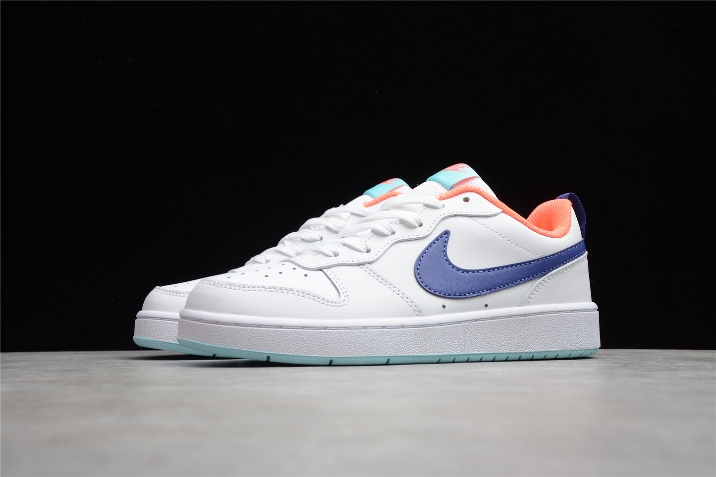 Nike Court Borough Low 2 GS "White Navy"