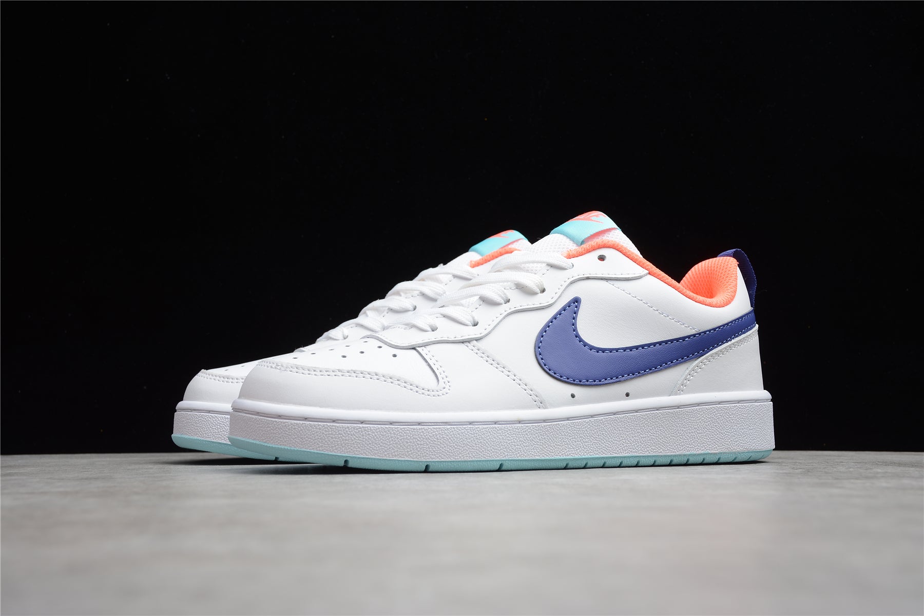 Nike Court Borough Low 2 GS "White Navy"