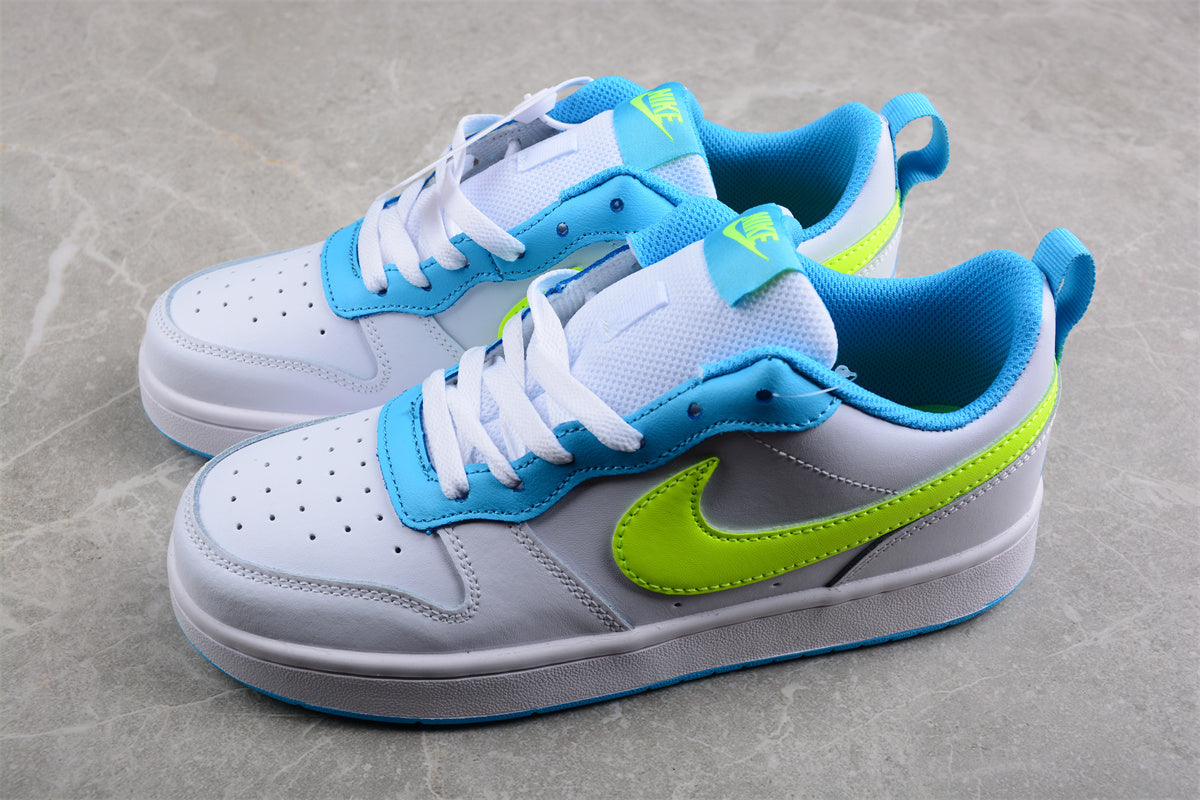 Nike Court Borough Low 2 GS "White Volt Blue"
