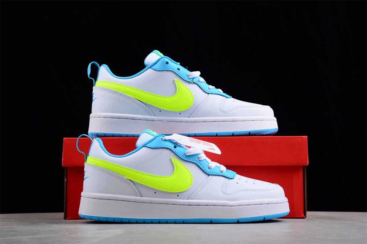 Nike Court Borough Low 2 GS "White Volt Blue"