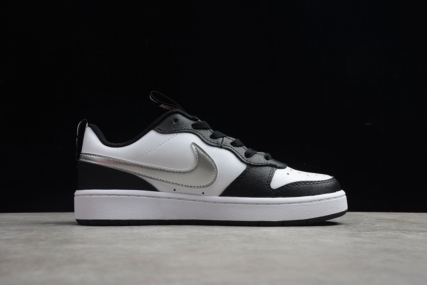 Nike Court Borough Low 2 SE GS "White Metallic Silver"