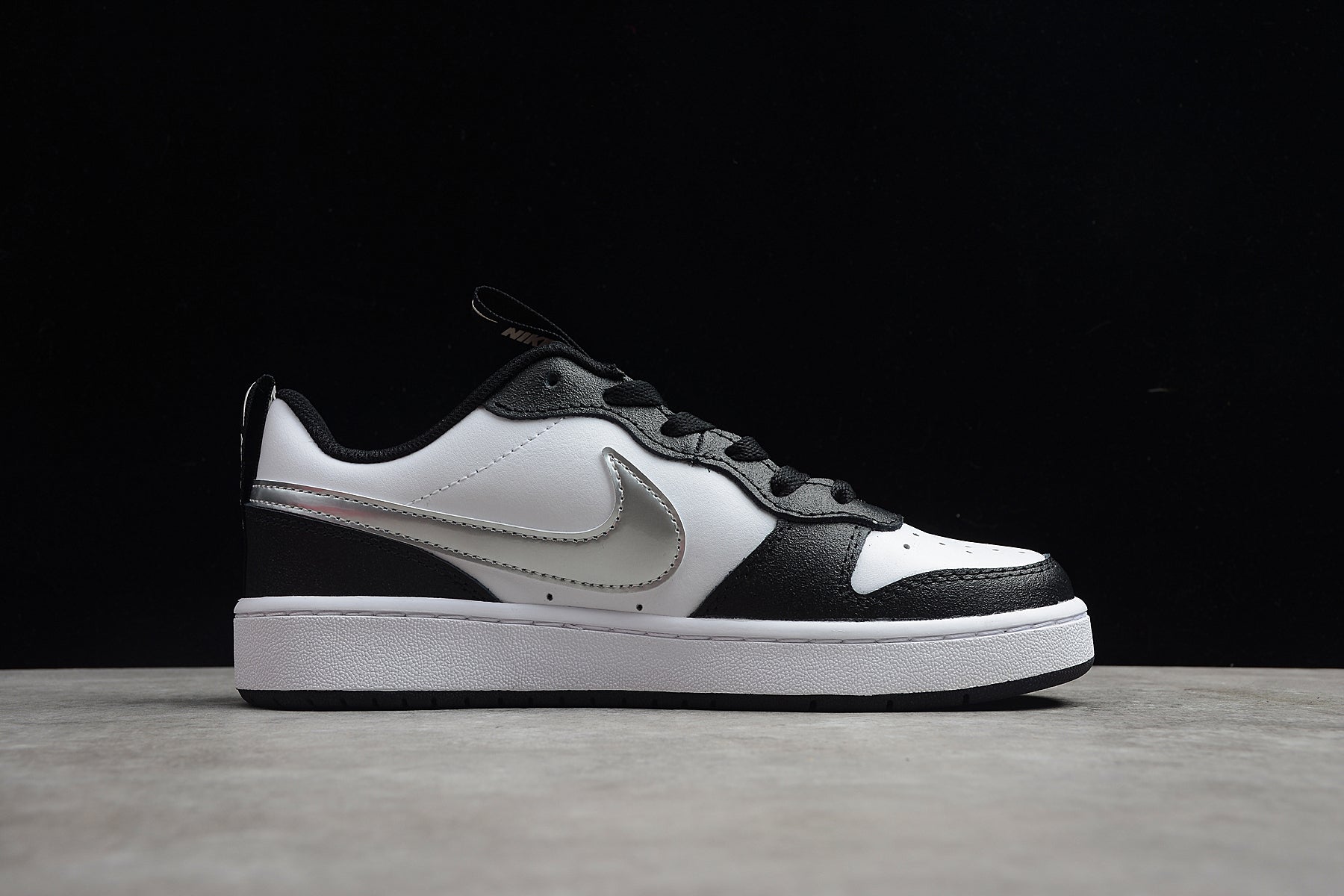 Nike Court Borough Low 2 SE GS "White Metallic Silver"