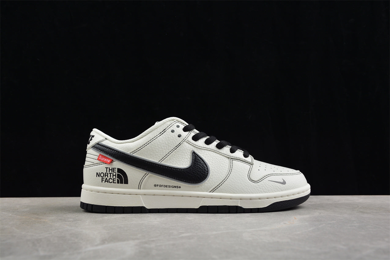 SB Dunk Low Supreme x The North Face White Black