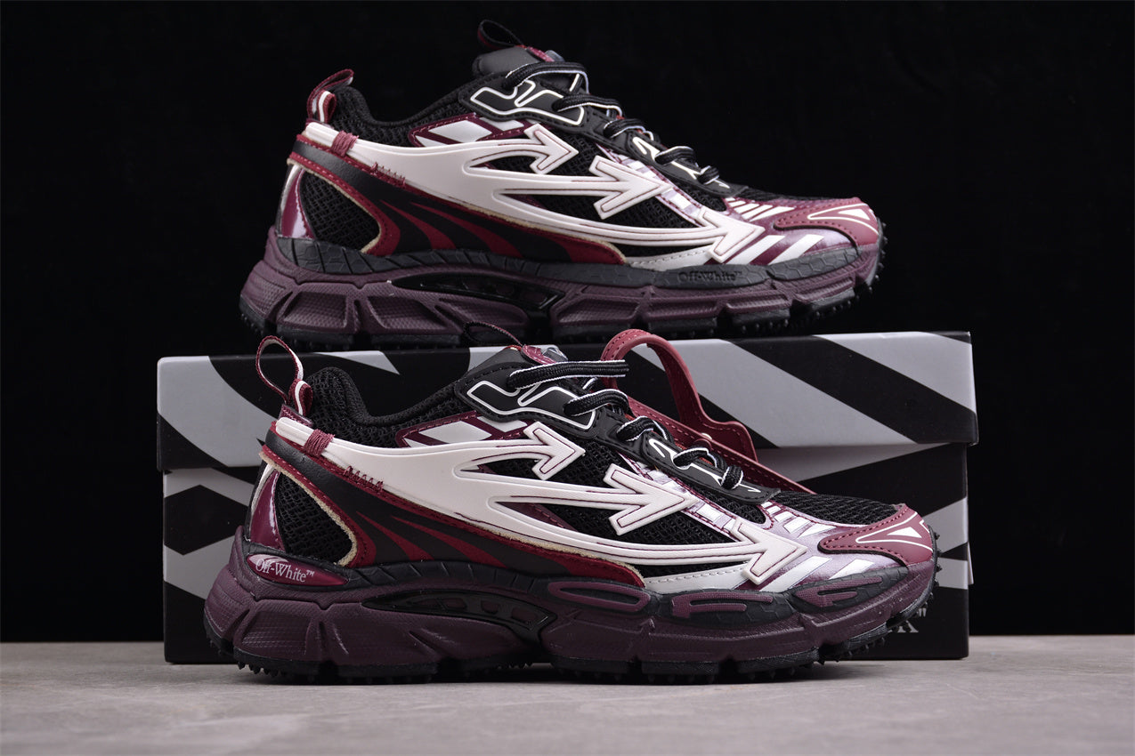 OFF-WHITE Be Right Back Burgundy/White