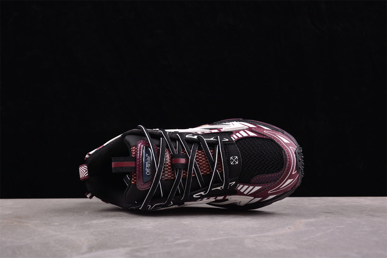 OFF-WHITE Be Right Back Burgundy/White