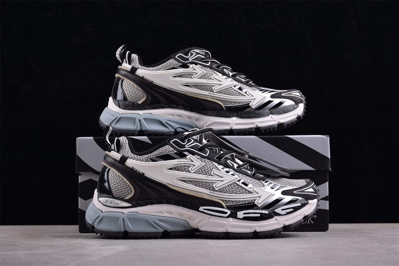 Off-White Be Right Back 'Grey Black' Lace-Up Sneaker