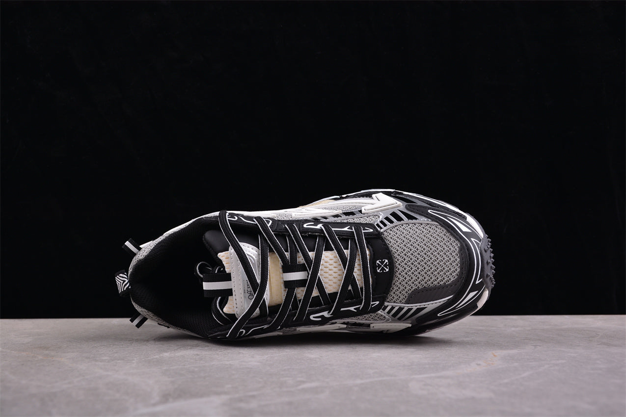 Off-White Be Right Back 'Grey Black' Lace-Up Sneaker
