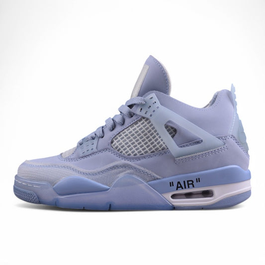 Off-White x Air Jordan 4 Custom "Blue Sail" 