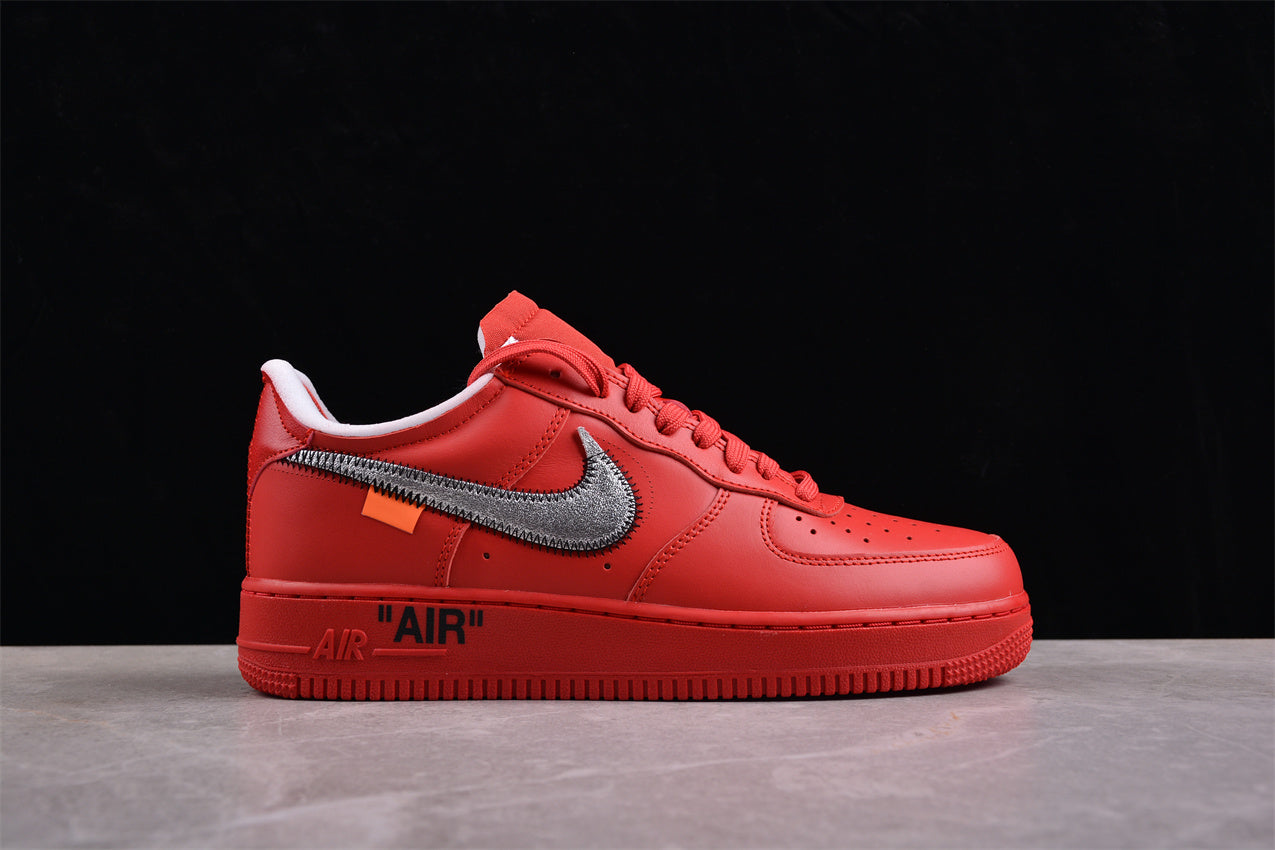 Off-White x Nike Air Force 1 "Brick Red"