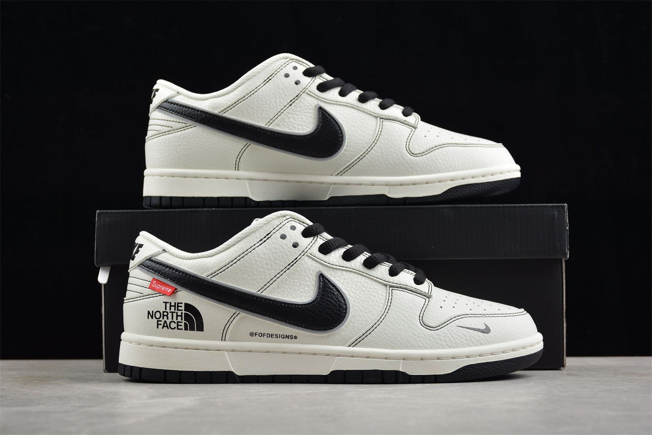 SB Dunk Low Supreme x The North Face White Black
