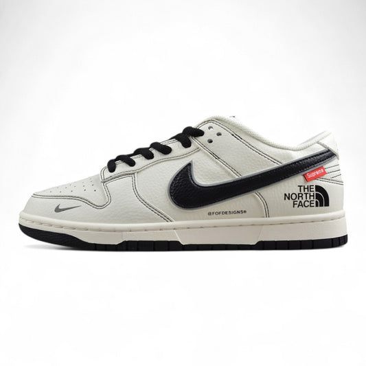 SB Dunk Low Supreme x The North Face White Black