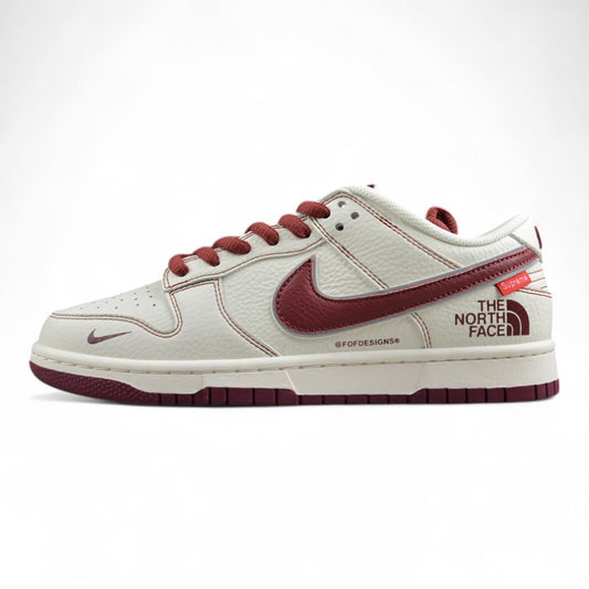 SB Dunk Low Supreme x The North Face White Red