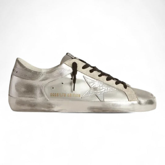 Super-Star sneakers with star and silver heel tab

