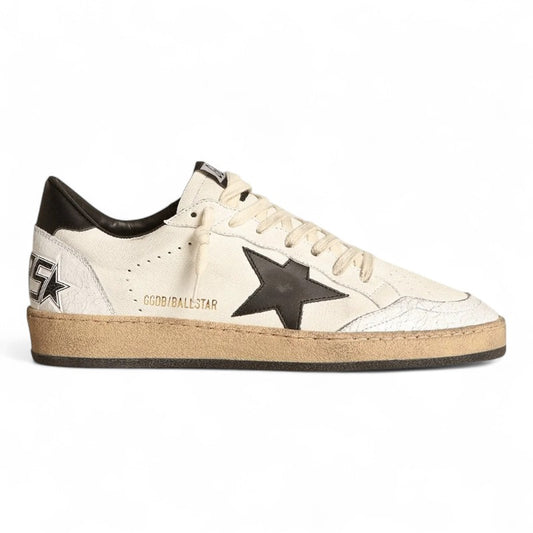 Women's Ball Star sneakers in black suede with a white leather star and black leather heel tab