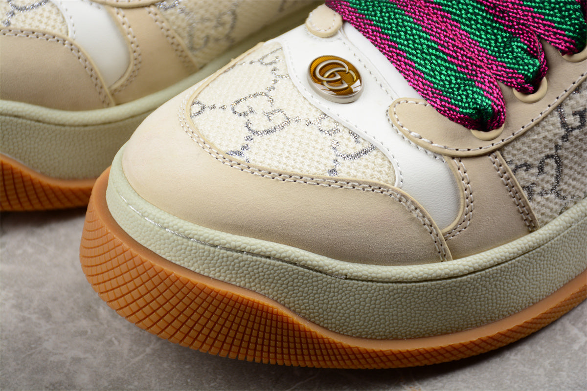 Gucci Screener GG Leather-Trimmed Canvas Sneakers - Best Reps Website 2025
