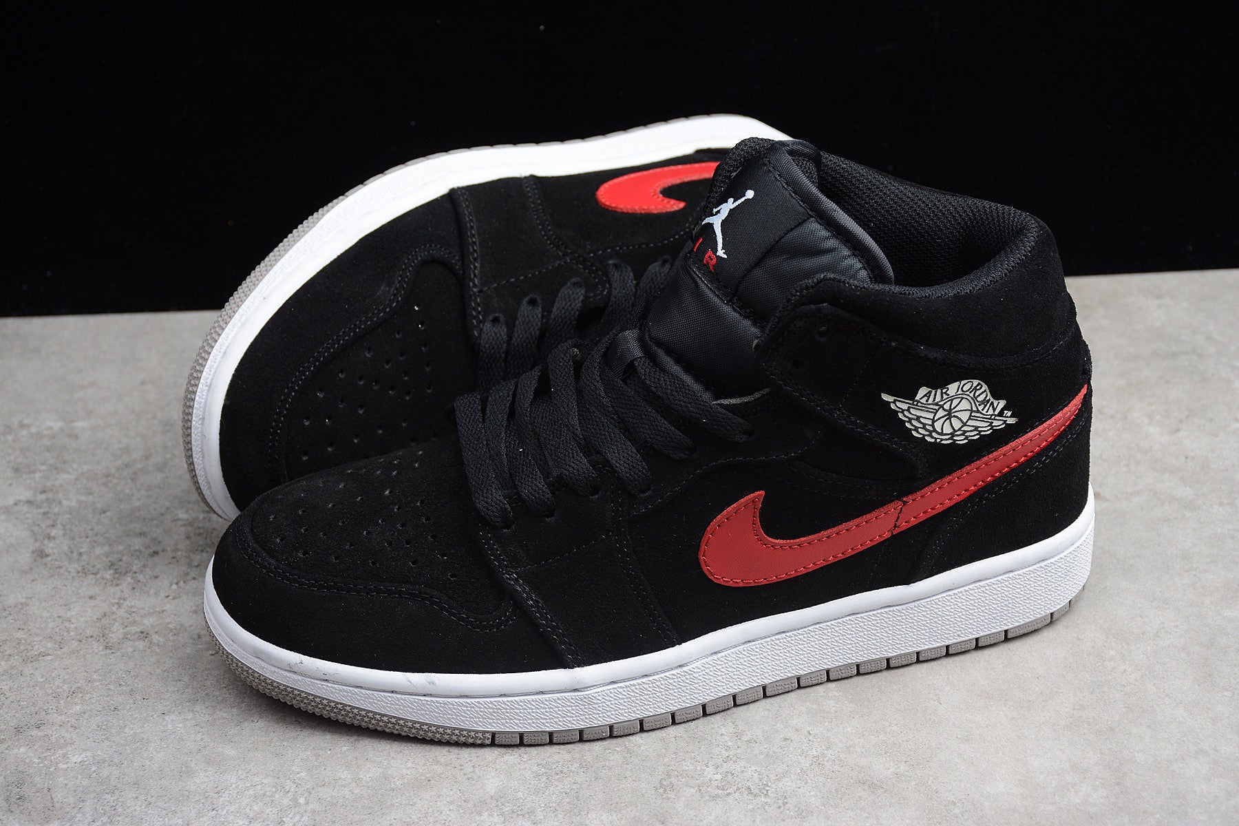 Air Jordan 1 Mid "Multicolor Swoosh" Black - Best Reps Website 2025