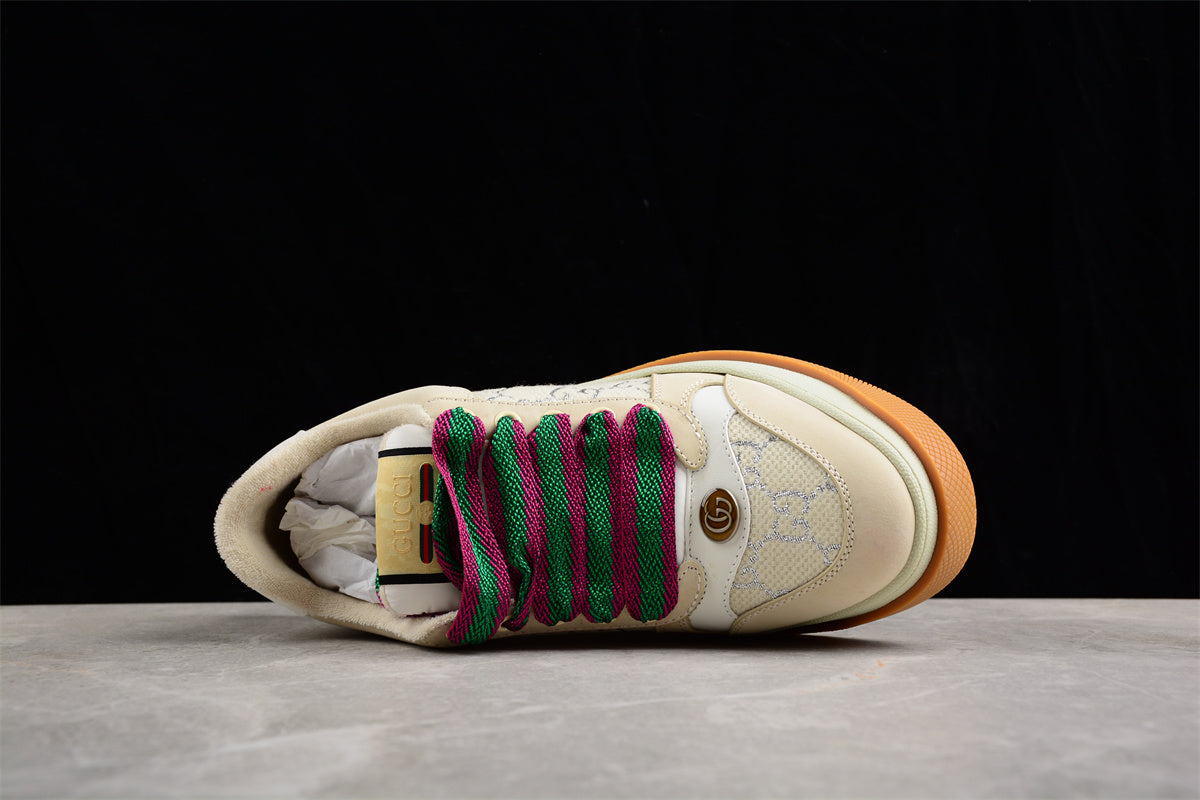 Gucci Screener GG Leather-Trimmed Canvas Sneakers - Best Reps Website 2025