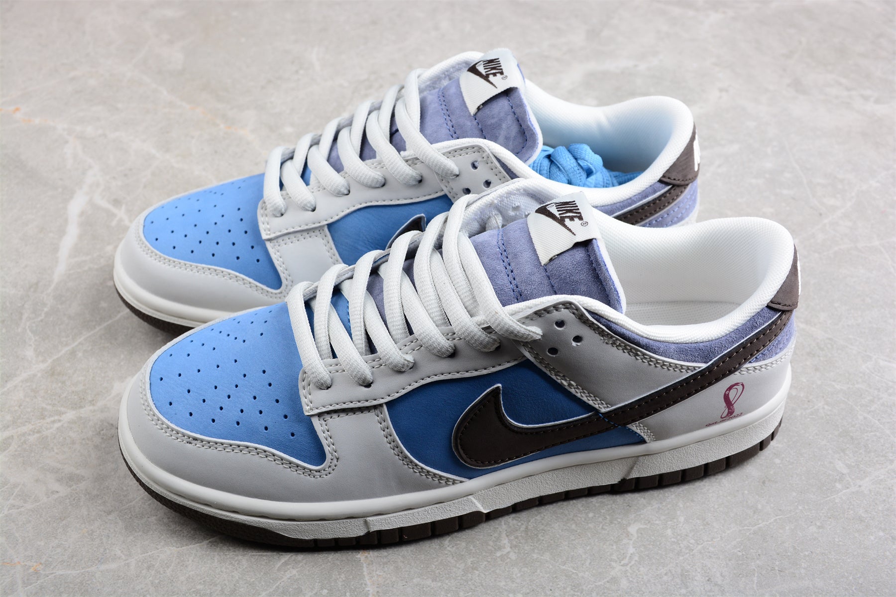 Custom Nike Dunk Low "Argentina White Blue" - Best Reps Website 2025
