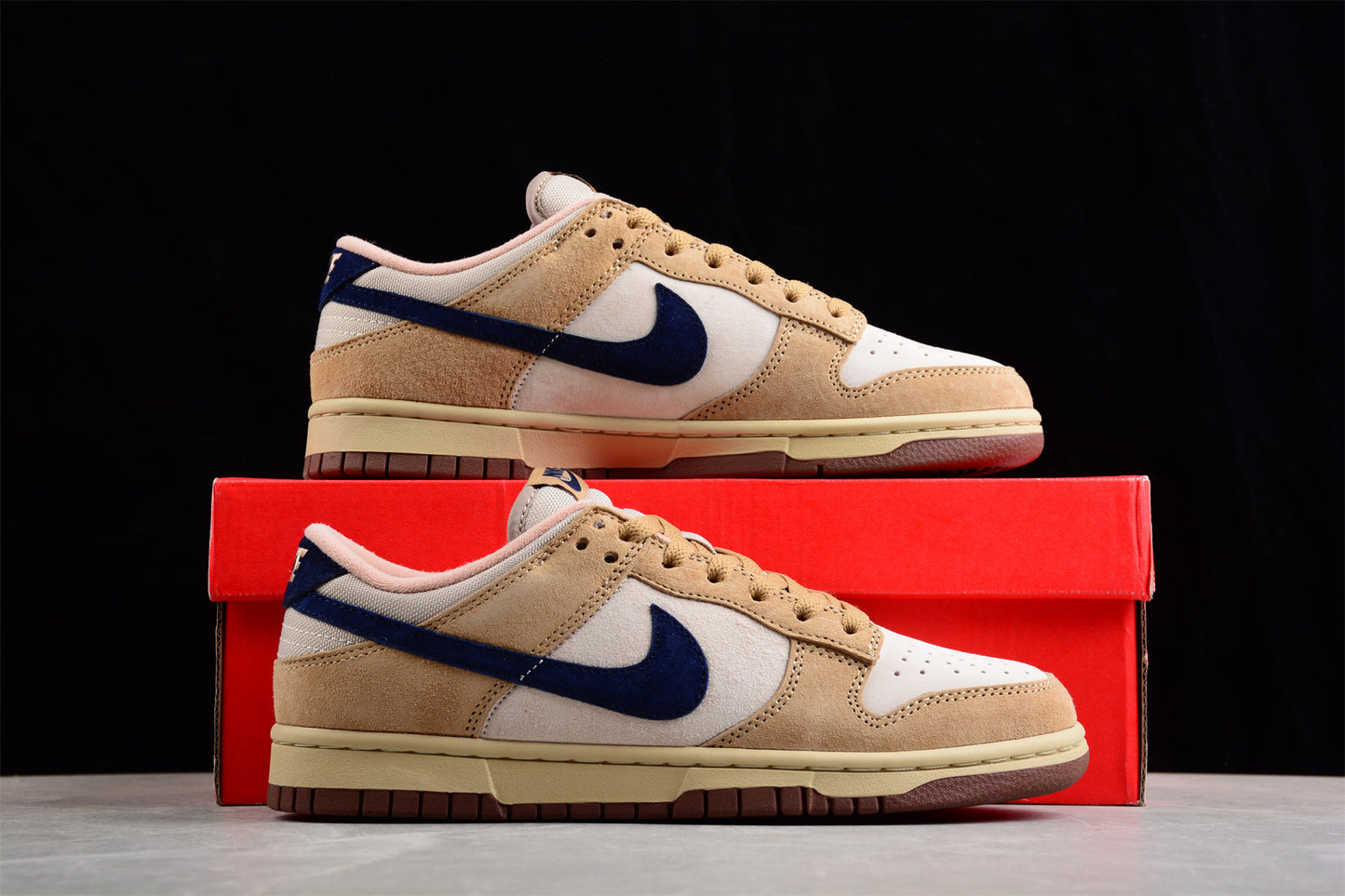 Nike SB Dunk Low in Beige and Navy - Best Reps Website 2025
