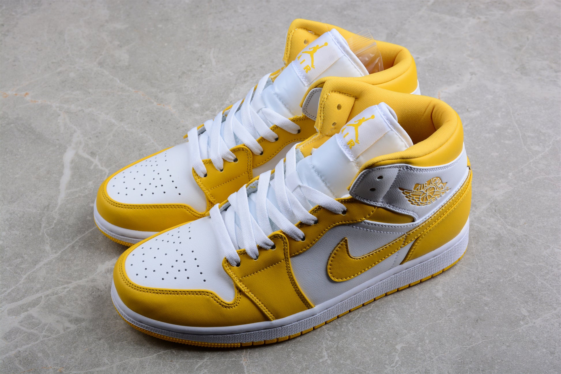 Nike  Air Jordan 1 Mid 'University Gold White' - Best Reps Website 2025
