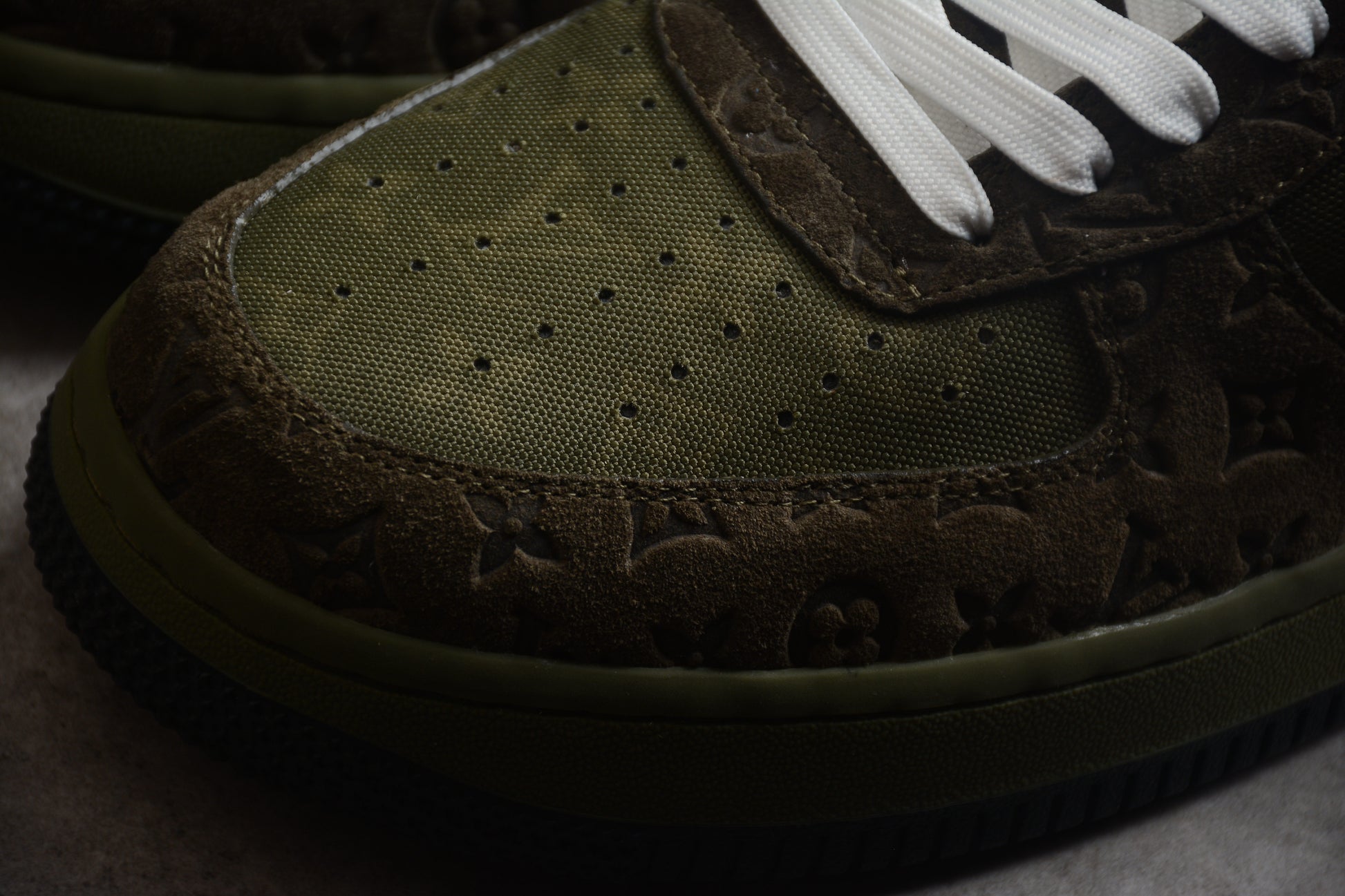 LV x Nike Air Force 1 Low Sneaker Olive