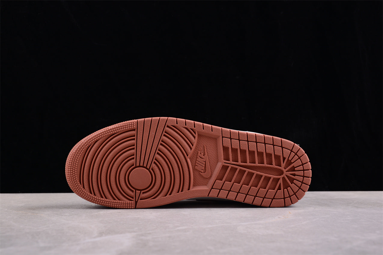 Nike Air Jordan 1 Mid "Dusty Peach Sail White Night Maroon" - Best Reps Website 2025