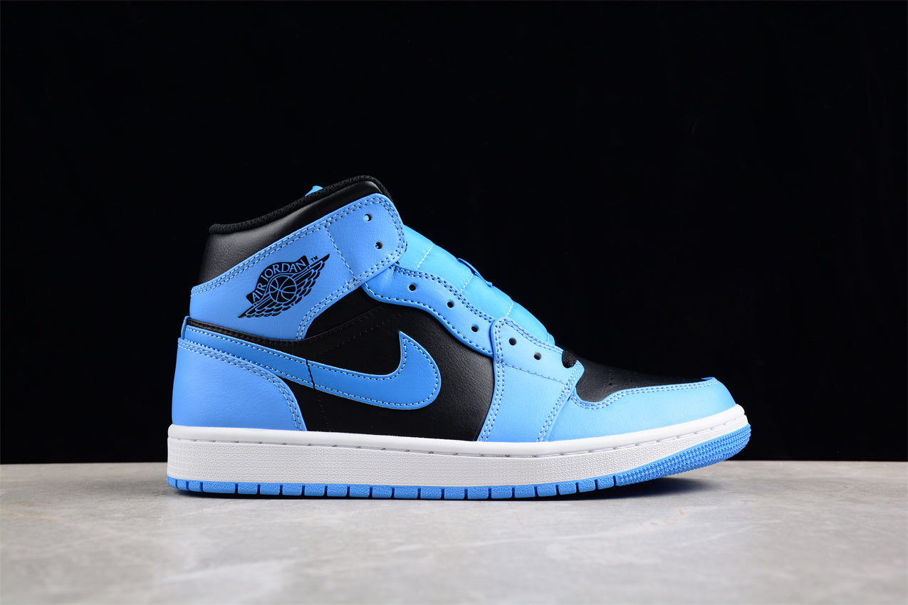 Air Jordan 1 Mid "University Blue/Black-White" - Best Reps Website 2025