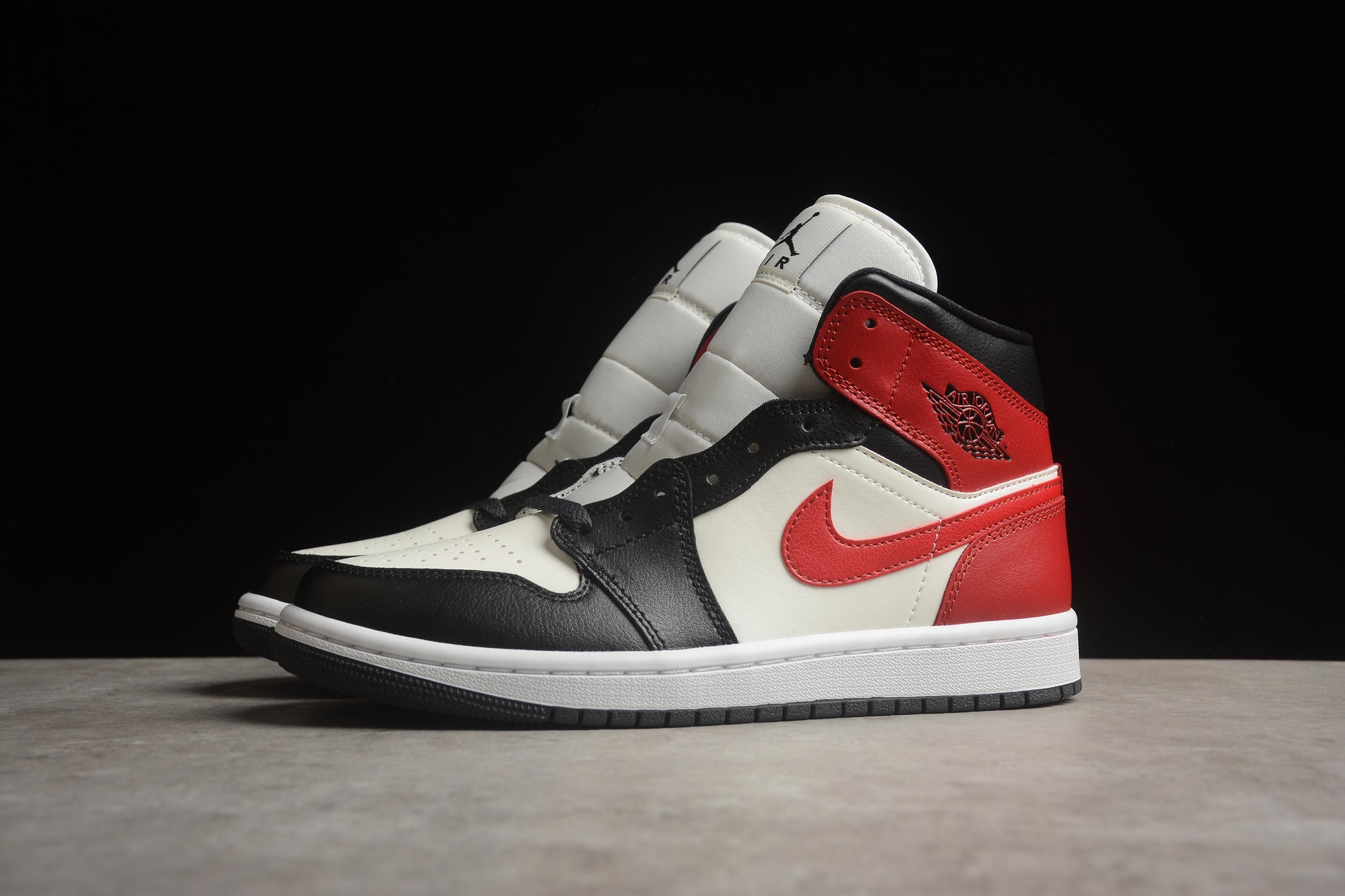 Air Jordan 1 Mid Retro White Red Black - Best Reps Website 2025