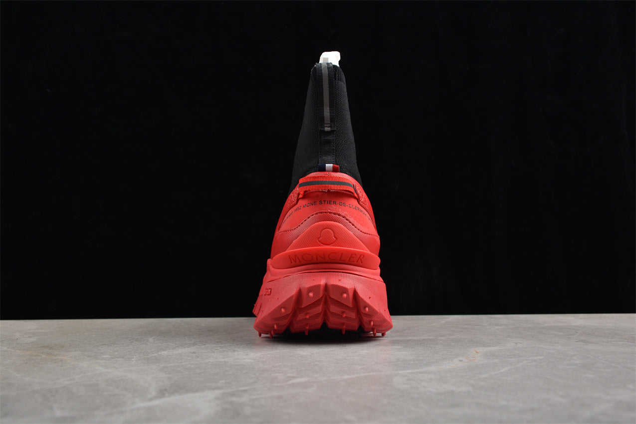 Moncler Trailgrip Sock Sneakers 'Black/Red' - Best Reps Website 2025
