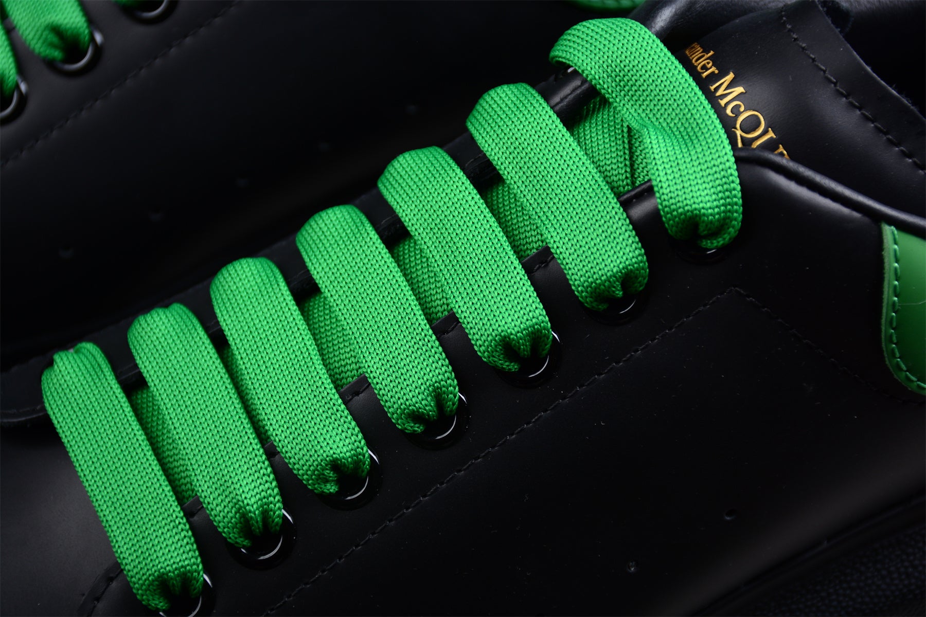 Alexander McQueen Oversized Sneaker in Black/Green - Best Reps Website 2025