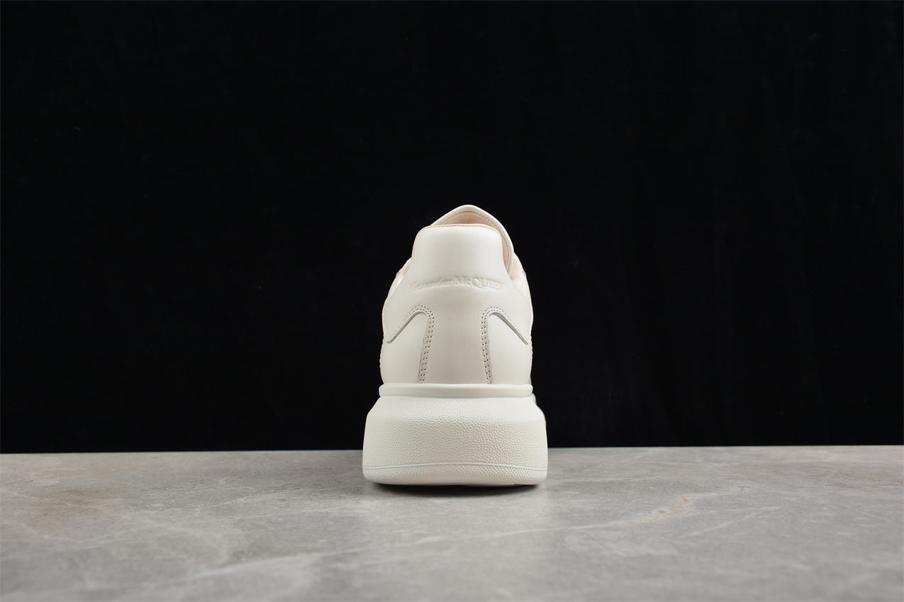 Alexander McQueen Oversized Leather Sneakers in White - Best Reps Website 2025