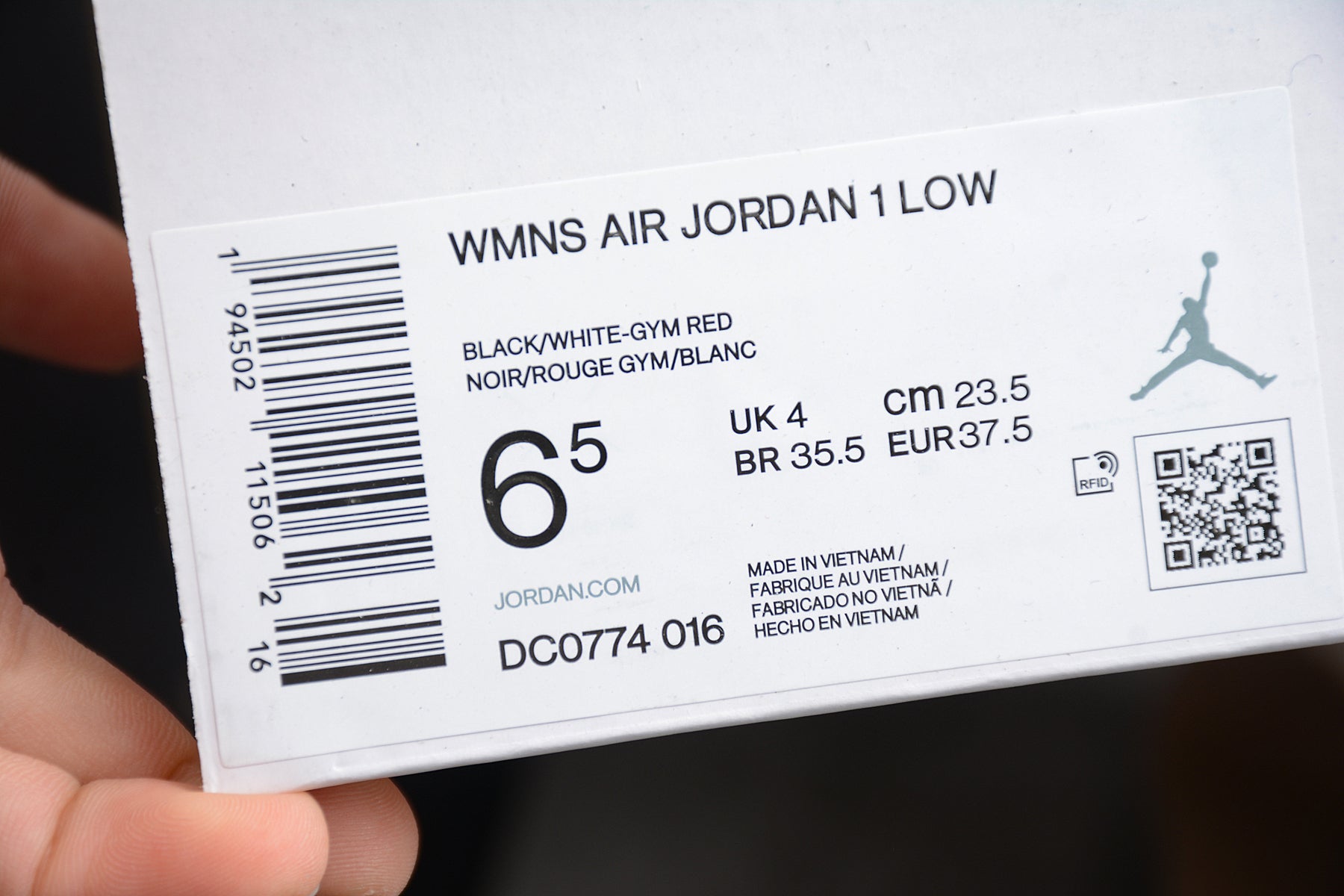 Air Jordan 1 Low "Black White Gym Red" - Best Reps Website 2025