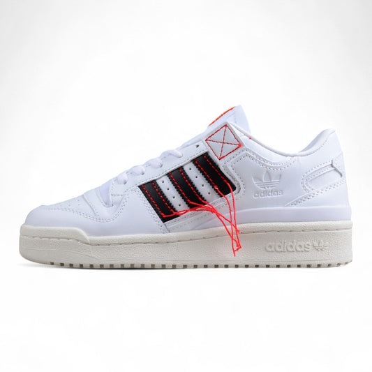 adidas Forum 84 Low Premium in Cloud White / Core Black / Easy Yellow