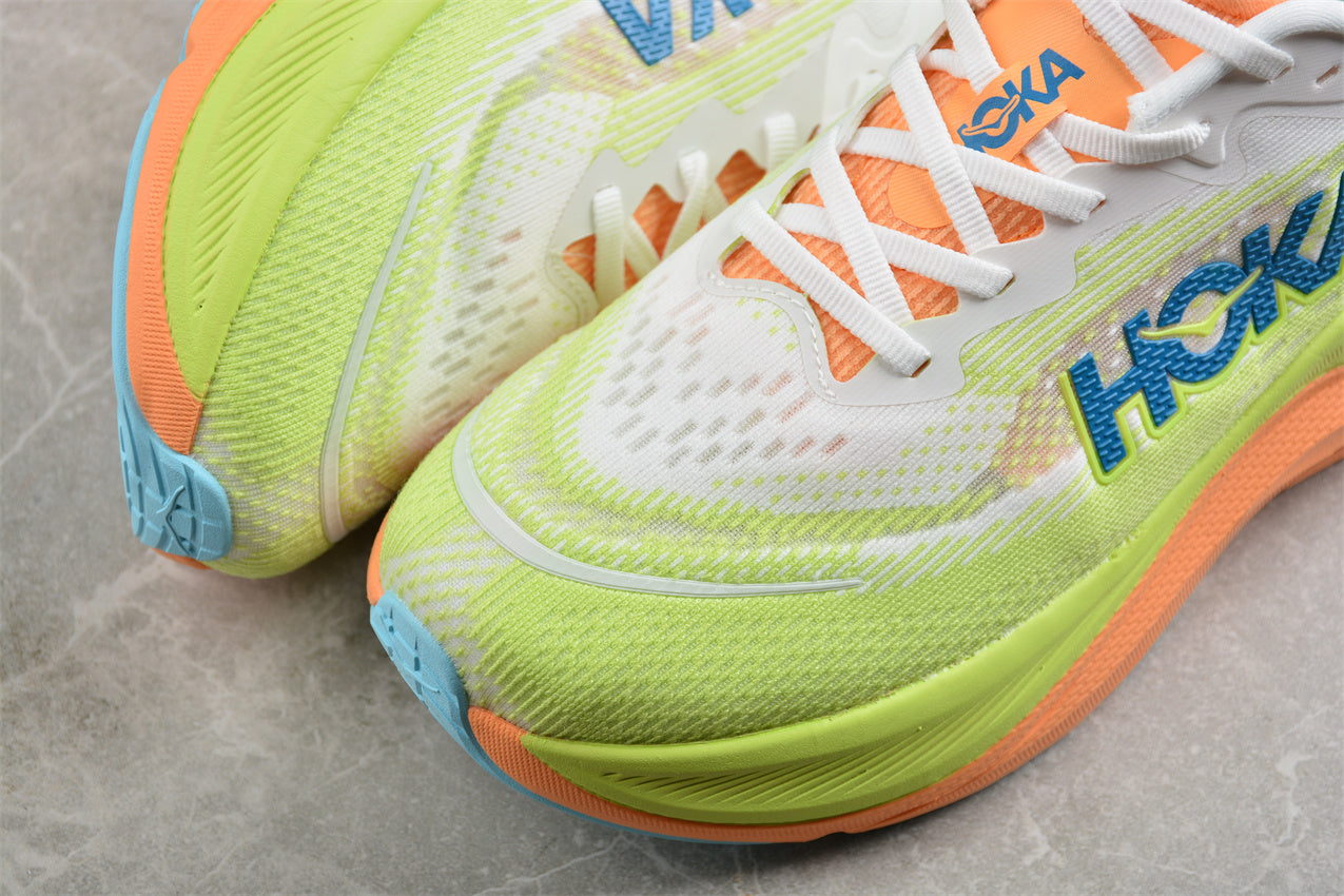Hoka One One Rocket X 2 in Neon Green/Orange/Blue - Best Reps Website 2025