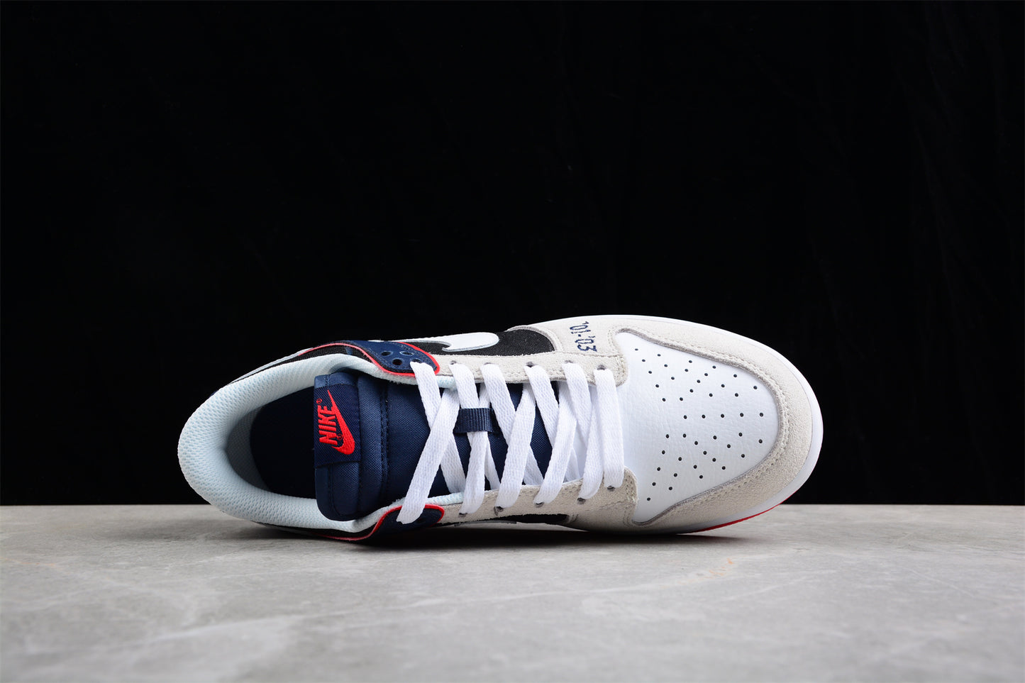 Nike SB Dunk Low "Sail Black Navy Red" - Best Reps Website 2025