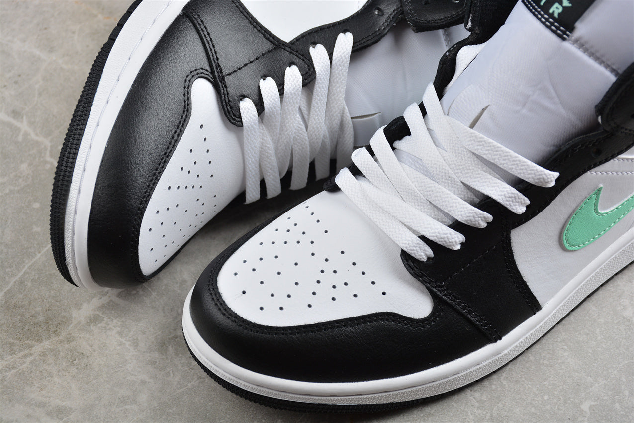 Nike Air Jordan 1 Mid "Green Glow White Black" - Best Reps Website 2025