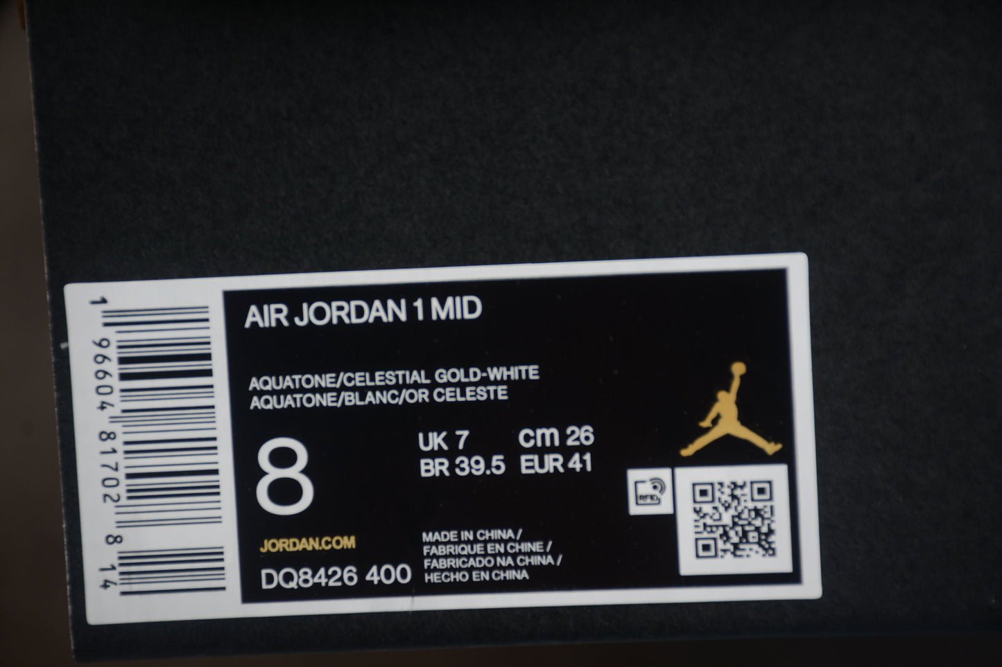 Nike Air Jordan 1 Mid "Aquatone Celestial Gold White" - Best Reps Website 2025