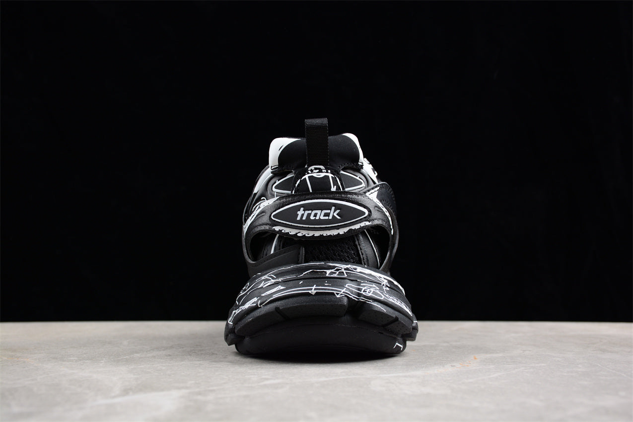 Balenciaga Track Sketch-Print Panelled Sneaker - Best Reps Website 2025