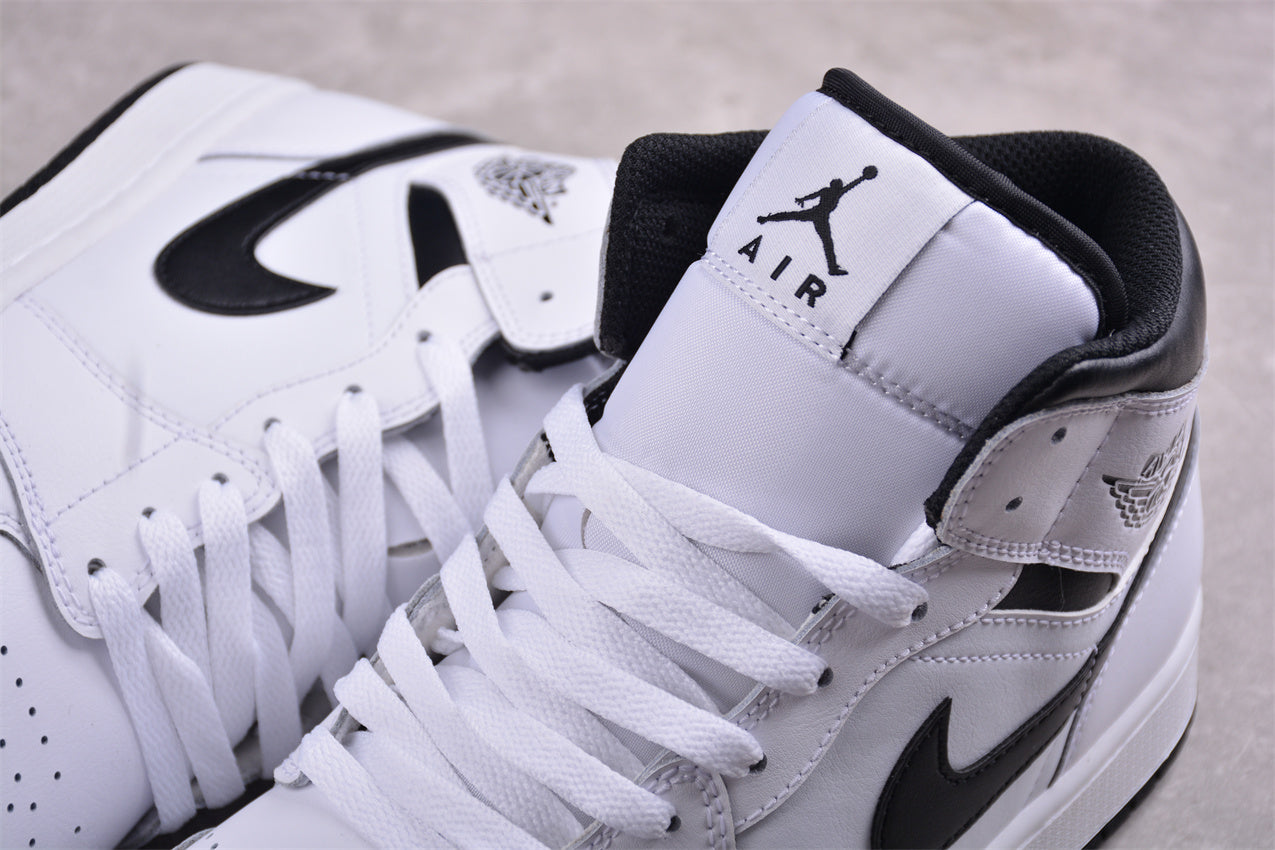Nike Air Jordan 1 Mid "Reverse Panda" White Black - Best Reps Website 2025