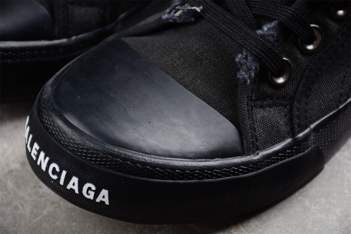 Balenciaga Paris High 'Destroyed - Triple Black' - Best Reps Website 2025