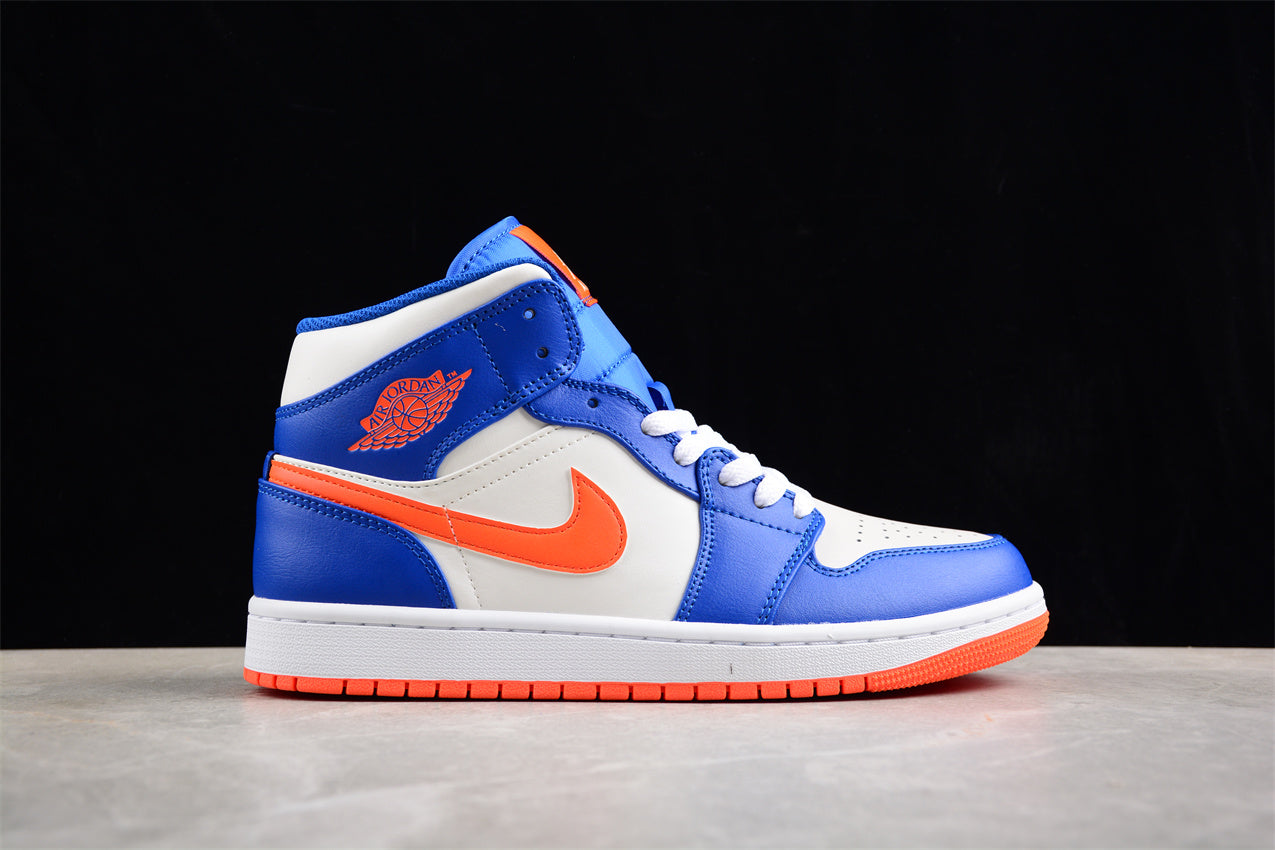 Air Jordan 1 Mid "Knicks" Orange Blue - Best Reps Website 2025