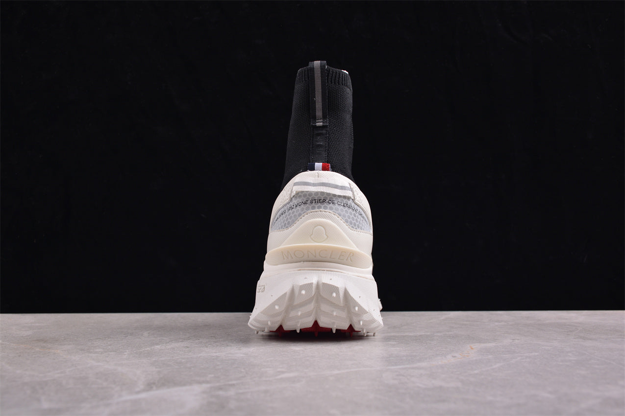 Moncler Trailgrip Sock Sneakers 'Black/White' - Best Reps Website 2025