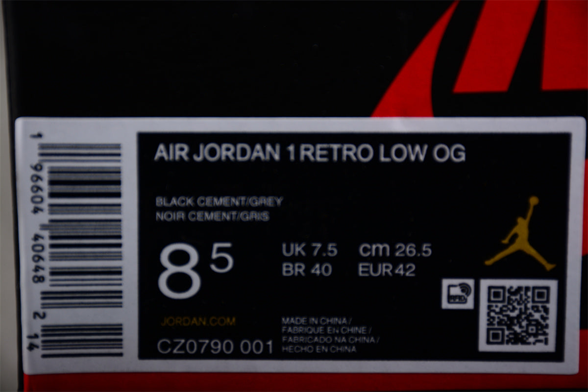 Air Jordan 1 Low OG "Black Cement" - Best Reps Website 2025