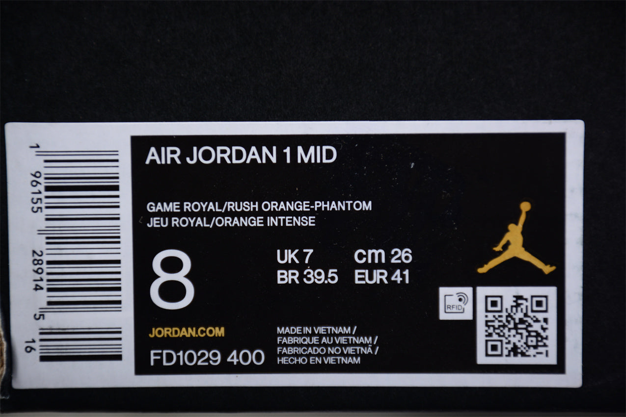 Air Jordan 1 Mid "Knicks" Orange Blue - Best Reps Website 2025