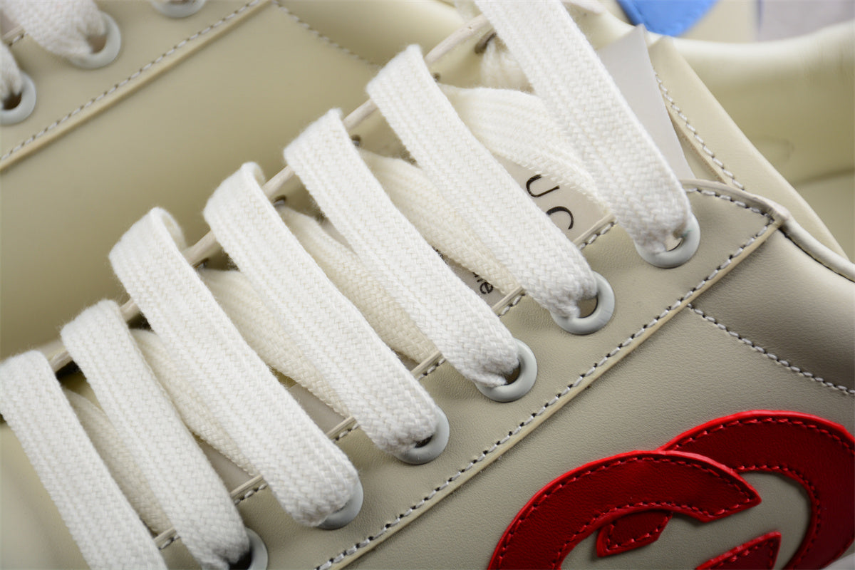 GUCCI Men’s Ace Interlocking G Logo Leather Sneakers White - Best Reps Website 2025