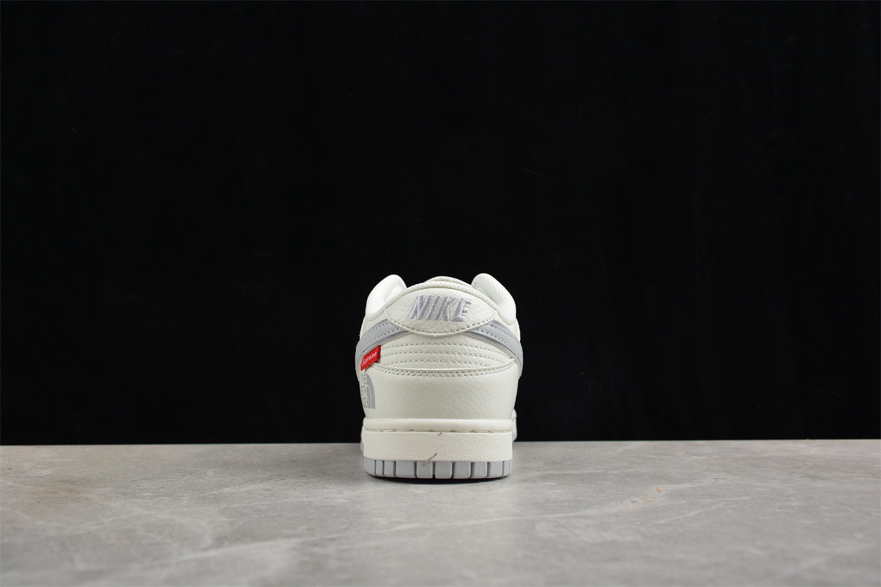 SB Dunk Low Supreme x The North Face White Grey