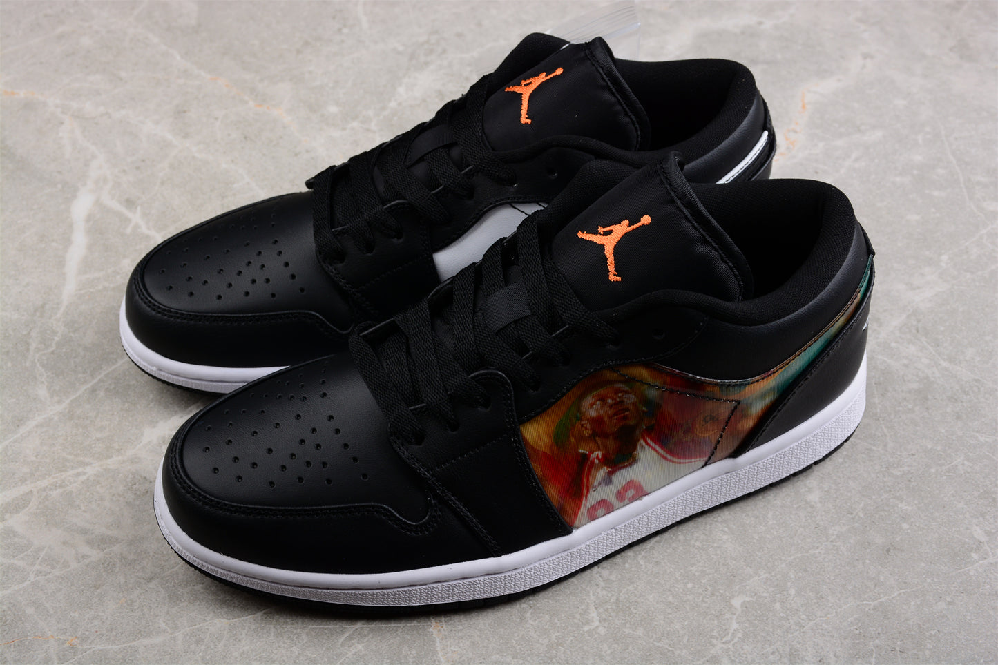 Nike Air Jordan 1 Low Hologram Sneakers Black/White